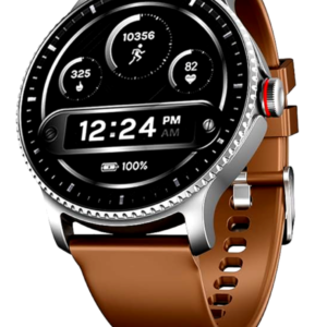 boAt Smartwatch with HD Display, Brown Strap, and Advanced Health Tracking Features.