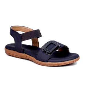 Shezone Women's Grey Open-Toe Sandals with Adjustable Strap and Textured Sole.