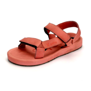 Yoho Women's Pink Sandals with Adjustable Straps and Cushioned Footbed.
