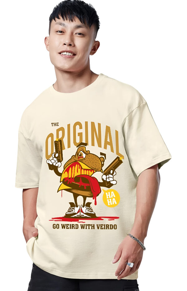 Text graphic that says "ORIGINAL" and "GO WEIRD WITH VEIRDO"