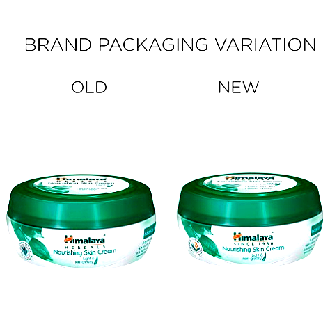 Himalaya (unisex) 4 Himalaya Nourishing Skin Cream old and new packaging comparison